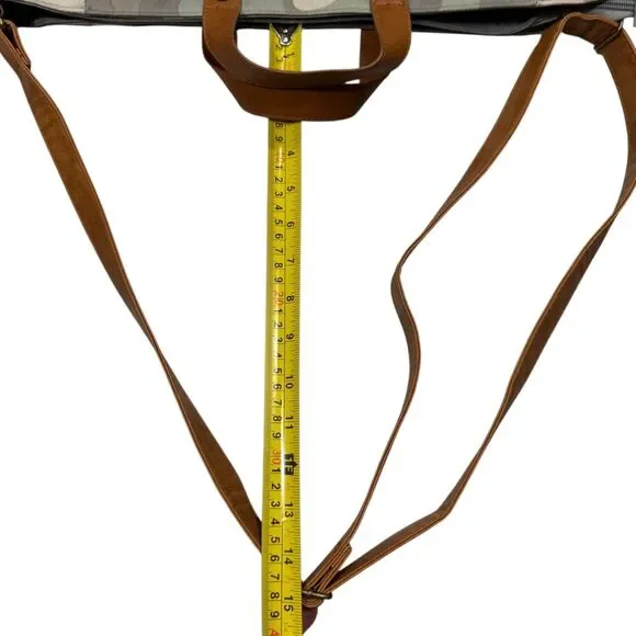 Thirty-one Step Up Tote in Soft Camo Large Tote Bag Crossbody Handles And Straps - Picture 16 of 16